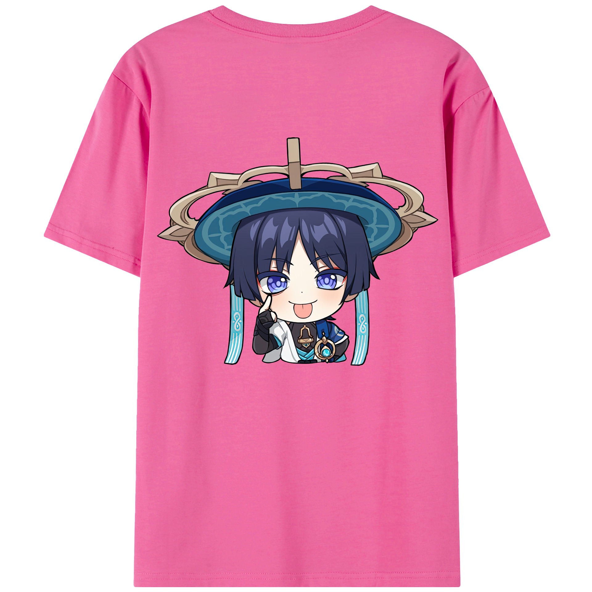 げんし神 さんペい genshin Sanpei レディース半袖Tシャツ(バックプリント)